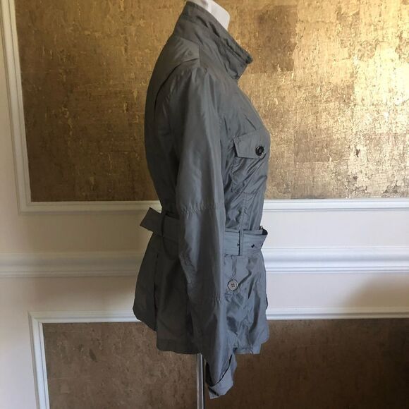 Zara gray lightweight belted utility jacket L - Picture 5 of 8